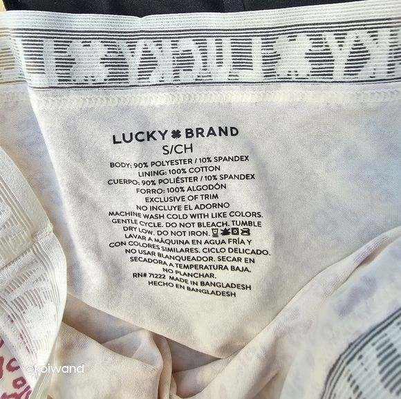Lucky Brand Ladie's Hi-Cut 5-Pack Size S - Picture 7 of 8